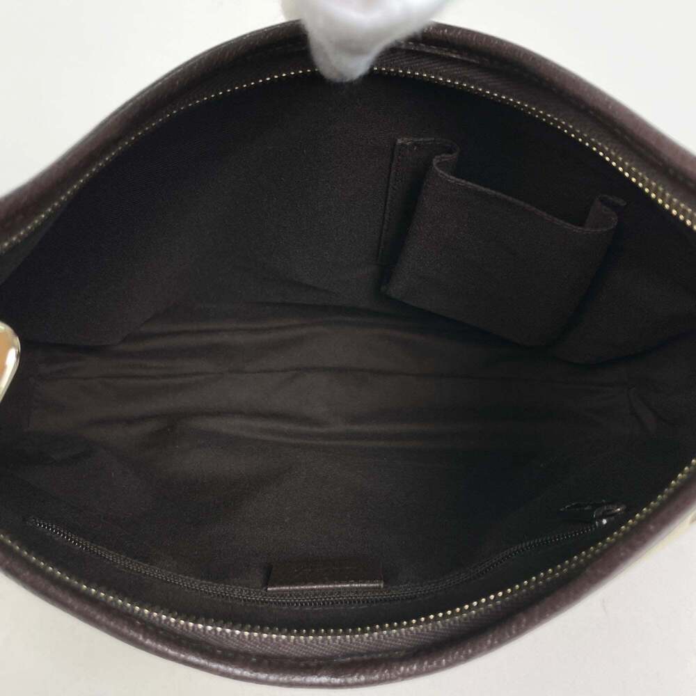 GUCCI Brown Canvas Shoulder Bag - Picture 7 of 8